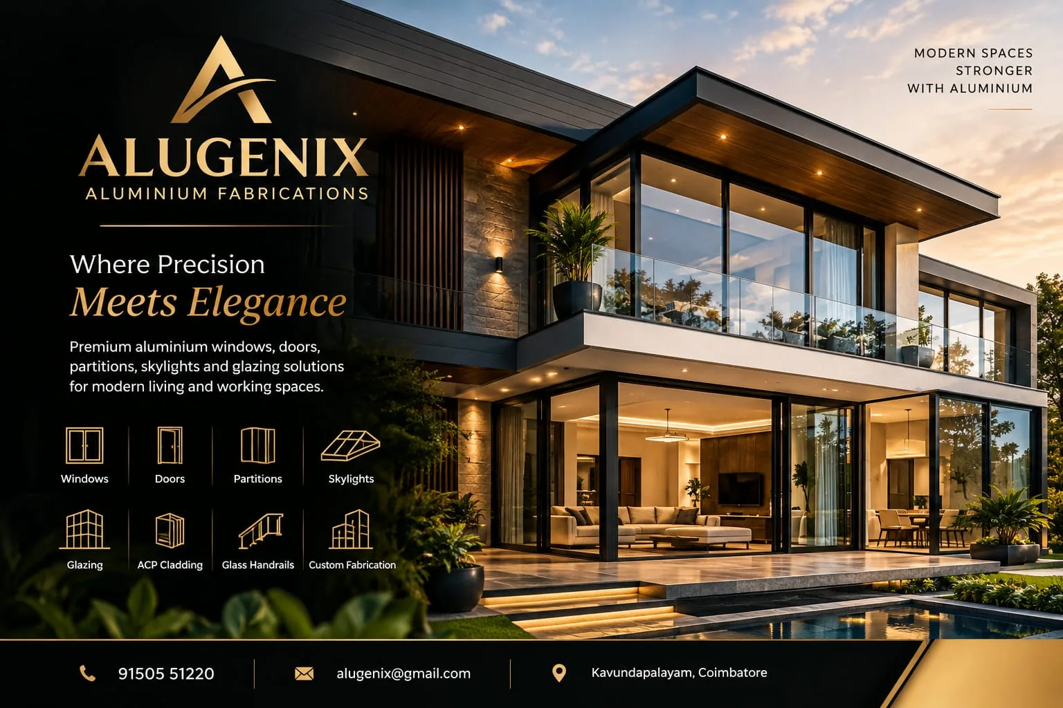 Premium Aluminium Fabrication for Modern Space
